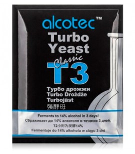 Спиртовые дрожжи Alcotec Turbo Classic T3, 120 г