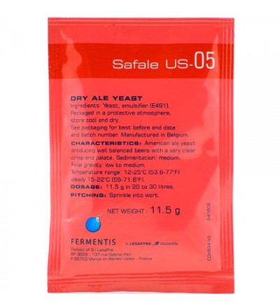 Дрожжи Fermentis Safale US-05 11.5 г