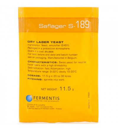 Дрожжи Fermentis Saflager S-189, 11.5 г